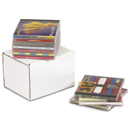 Bsc Preferred 5-5/8 x 4-3/16 x 5'' White Outside Tuck Mailers, 50PK MEZ545